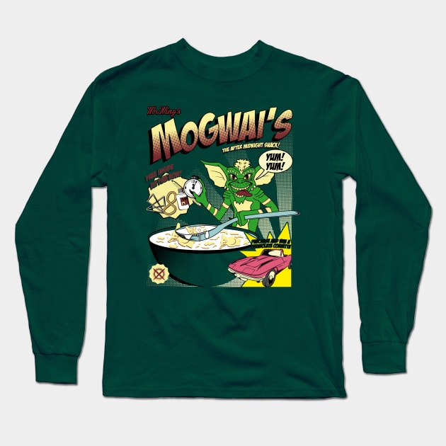 Mogwai's Breakfast the after midnight snack Long Sleeve T-Shirt by Fanisetas